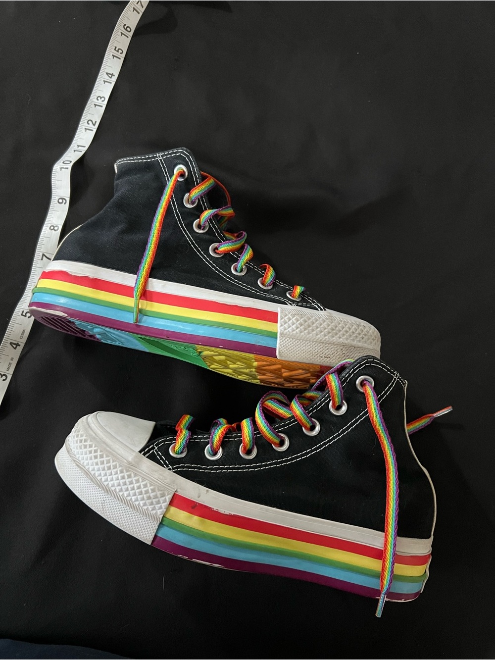 Converse Chuck Taylor All Star Pride Platform High Top Shoes Mens 4 / Womens 6